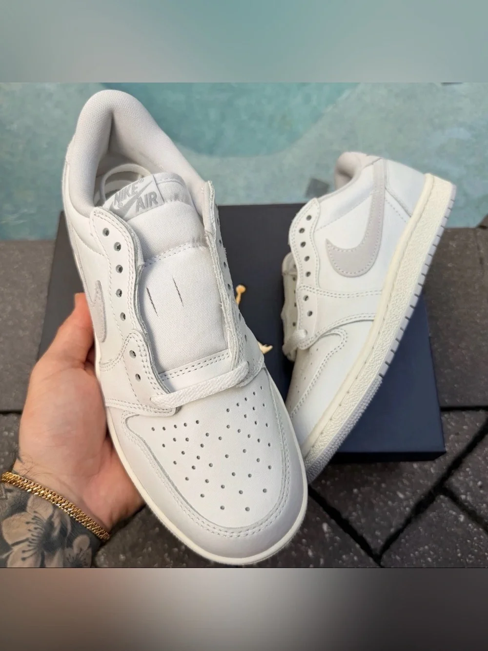 NIKE AIR JORDAN 1 RETRO LOW ’85 OG NEUTRAL GREY FB9933-100 MEN’S SIZE 8